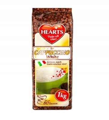 Kawa cappuccino Hearts WHITE 1 kg