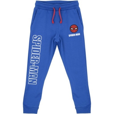 Spodnie Spiderman niebieskie 128