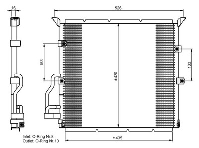 РАДИАТОР КОНДИЦИОНЕРА BMW 3 E36 90-98 316-328I