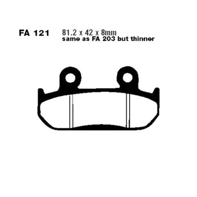 КОЛОДКИ ТОРМОЗНЫЕ FA121HH HONDA XRV 750 1990-1992