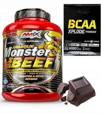 AMIX MONSTER BEEF Hydrolyzát Proteíny 90% 1000g