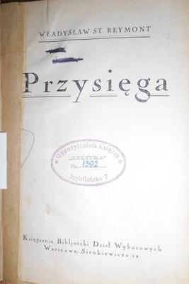 Przysięga - Władysław St. Reymont