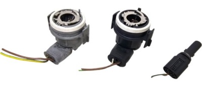 Bmw e46 комплект цоколь роз'єм лампочка штекер фара лампи перед комплект фото №1