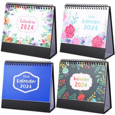 4 szt. Kalendarzy biurkowych Niemiecki kalendarz na biurko na rok 2024
