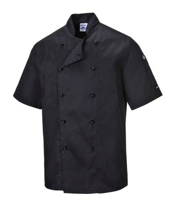 Bluza kucharska na krótki rękaw KENT czarna r. XXL