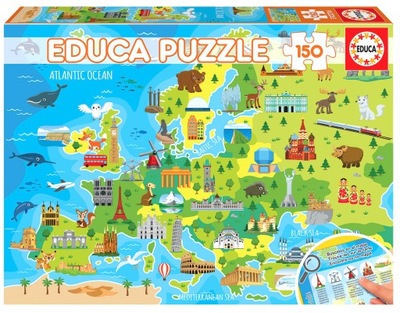 Educa Puzzle 150 el Mapa Europy dla dzieci