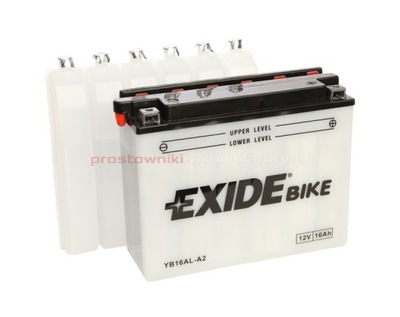 АККУМУЛЯТОР МОТОЦИКЛЕТНЫЙ EXIDE YB16AL-A2 16AH 175A