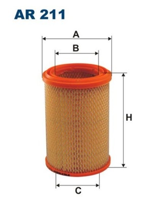 ФІЛЬТРИ ПОВІТРЯ FILTRON AR 211