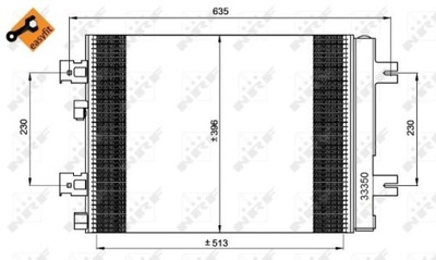 RADUADOR DE ACONDICIONADOR NRF 35947  