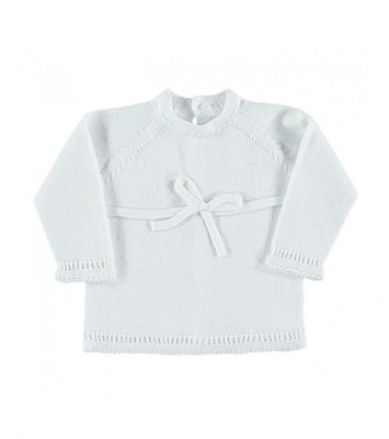 Petit Oh! Sweter dzianinowy z kokardką r. 62