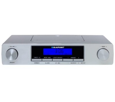 Radioodbiornik Radio Budzik Blaupunkt KR12SL LCD FM Srebrny