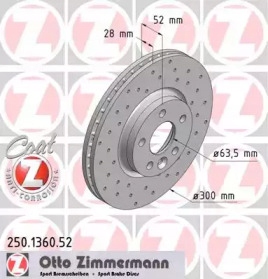 DISC BRAKE FORD MONDEO 07- FRONT  