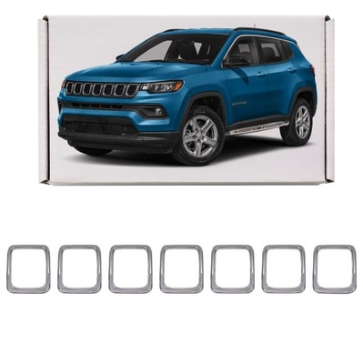 Jeep compass ii mp 2017-2020 ґрати рамки решітка решітка хром 68405259aa фото №1