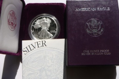 1$ USA 1995 P EAGLE BOGINI WOLNOŚCI LIBERTY Ag Oz PROOF