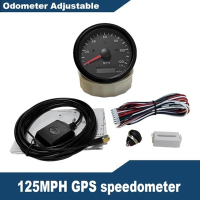 Waterproof 85mm GPS Speedometer 0-125 MPH 0-160 MPH 0-200 MPH for Sn~76921