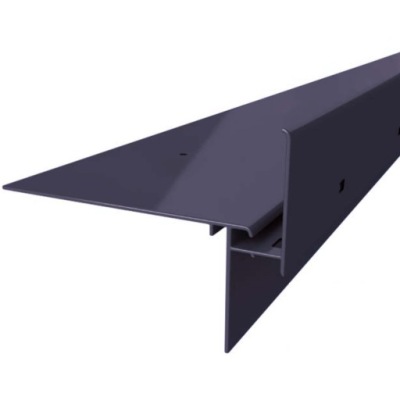 Profil okapowy, listwa 2mb, RENOPLAST PRO W35 PLUS Grafit 7024 do tarasu