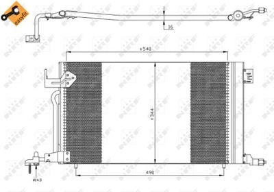 РАДИАТОР КОНДИЦИОНЕРА - КОНДЕНСАТОР EASY FIT 35304