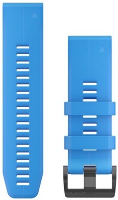 Garmin Pasek do zegarka QuickFit 26 - Cyan Blue, silikonowy, 010-12741-02