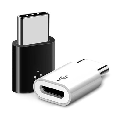 Adapter Micro-USB nad USB-C (kolor: biały)