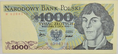 13.PRL, 1 000 Złotych 1975 W, M.145.a, St.2