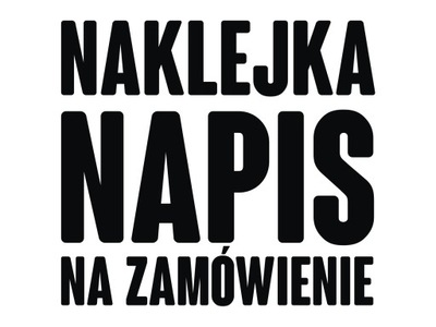 Naklejka litery, cyfry, NAPIS NA ZAMÓWIENIE 2 cm