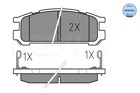 TRINKELĖS HAM. SUBARU T. IMPREZA/LEGACY 1,8-2,5 4WD 