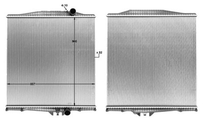 РАДИАТОР ВОДЫ БЕЗ РАМЫ VOLVO FH/NH 85000325