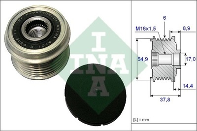 INA 535 0217 10 ALTERNADOR - EMBRAGUE JEDNOKIERUNKOWE  