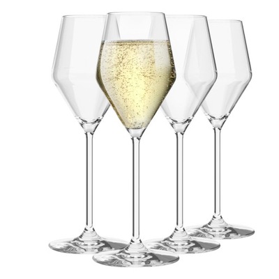 KROSNO RAY ZESTAW 4 KIELISZKÓW DO SZAMPANA PROSECCO 175 ml KIELISZKI 21 CM