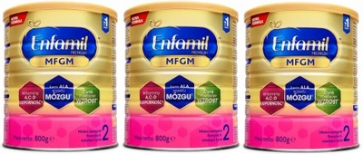 ENFAMIL 2 PREMIUM mleko modyfikowane 3x 800g