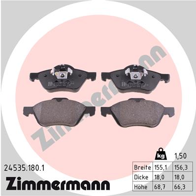 ZIMMERMANN 24535.180.1 TRINKELĖS STABDŽIŲ 