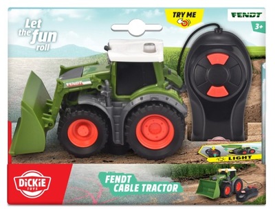 DICKIE TOYS Fendt Traktor Sterowany Kablowo 14 cm