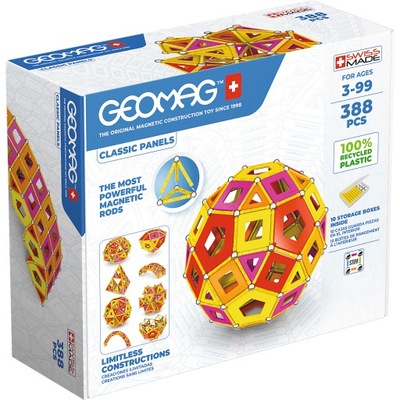Geomag - Classic Panels Recycled - 388 el.