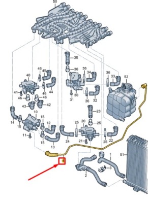 Audi e-tron gt двигун охолоджуюча рідина труба 9j1121517a фото №1