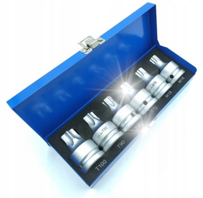 ZESTAW BIT TORX T70-T100 SPLINE M16 - M18 UDAROWE