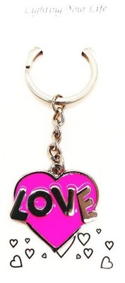 Brelok serce do kluczy breloczek Love