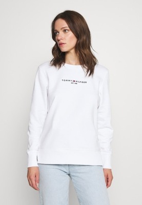 TOMMY HILFIGER BLUZA DAMSKA BIAŁA LOGO L 1SPH