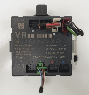 Модуль дверь правый перед mercedes glk x204 фото №1