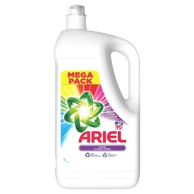 Płyn do prania tkanin kolorowych / Ariel Color TuroCleanAction / 4,5L 90pr