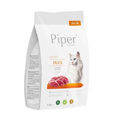 Piper sucha karma dla kota z kaczką 3kg