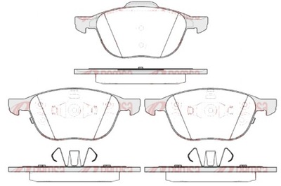 REMSA КОМПЛЕКТ - КОМПЛЕКТ КОЛОДОК ТОРМОЗНЫХ REMSA