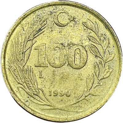 100 lire 1990 Turcja