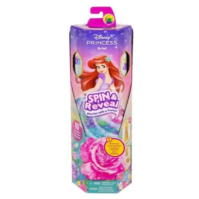 DISNEY PRINCESS LALKA ARIELKA SPIN & REAVEAL/2