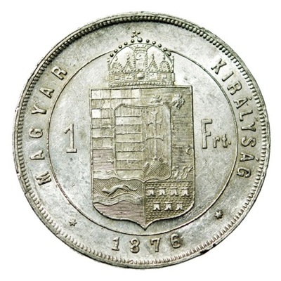 WĘGRY, FRANC JOSEPH, 1 FORINT 1876