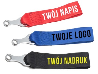 TOW HOOK strap PAS HOLOWNICZY hol WŁASNYM napisem