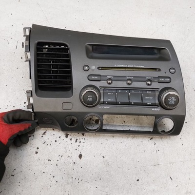 Honda civic 8 viii sedan рамка радио панель радио дисплей europa фото №1