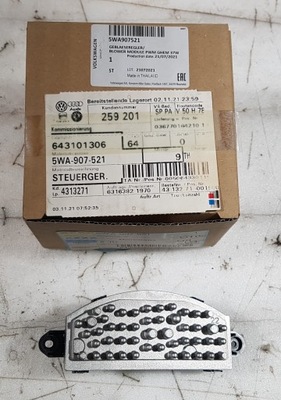 Резистор вентилятор audi vw 5wa907521 новый оригинал фото №1