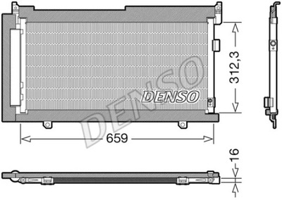 RADUADOR DE ACONDICIONADOR SUBARU DENSO  