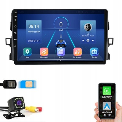 RADIO GPS ANDROID TOYOTA AURIS 2006-2012 SIM 128GB  