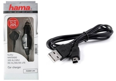 Kabel USB + Ładowarka 2DS 3DS LL DSi XL NEW